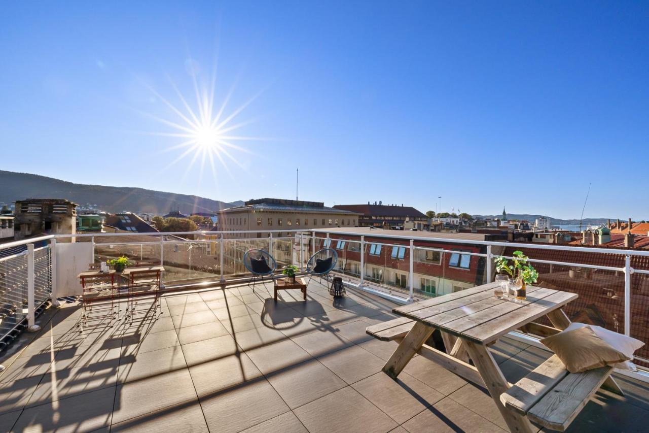 2 Min To Bryggen - Rooftop - Office With 49" Screen Bergen Exterior foto